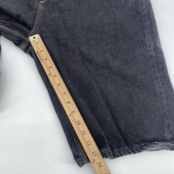 COOGI Shorts Mens 42 Blue Australia Y2K Baggy Hip Hop Embroidered Patchwork Dark - Picture 9 of 14